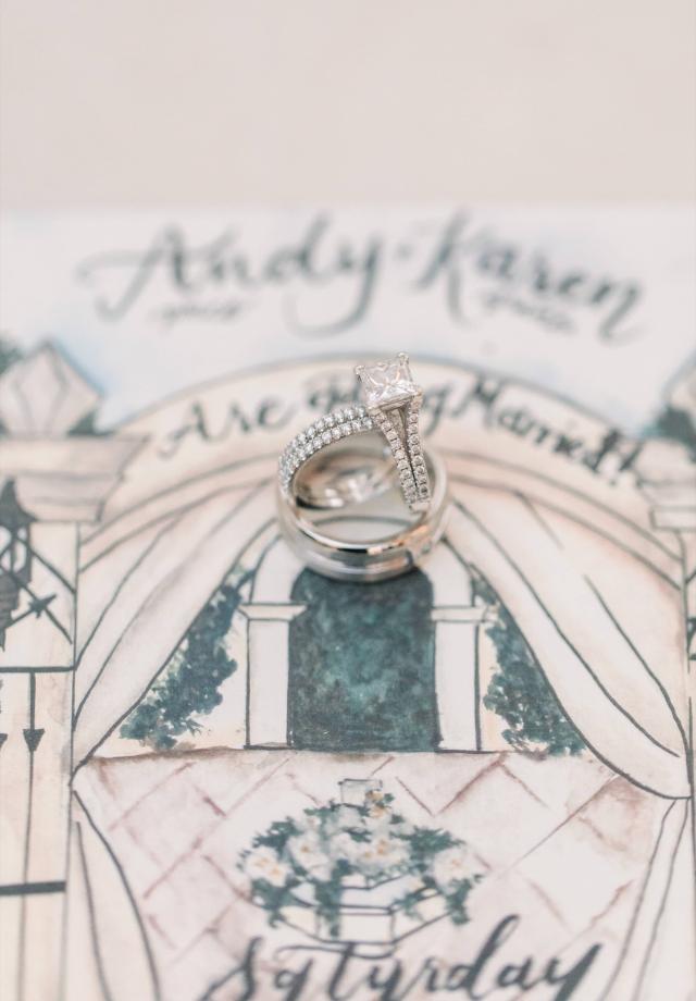 Rings for Karen & Andy’s Wedding
