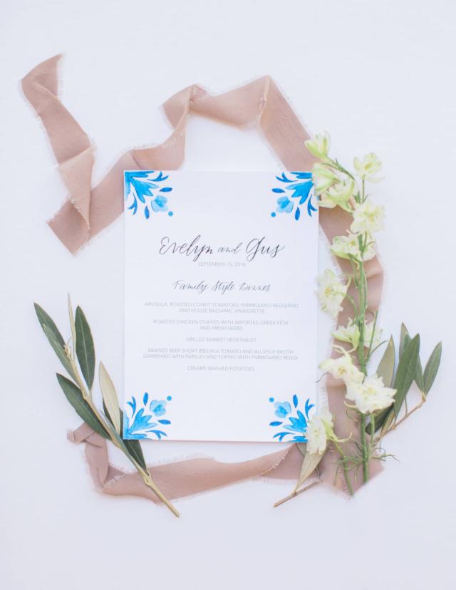Wedding Invitation at Evelyn & Gus' Wedding