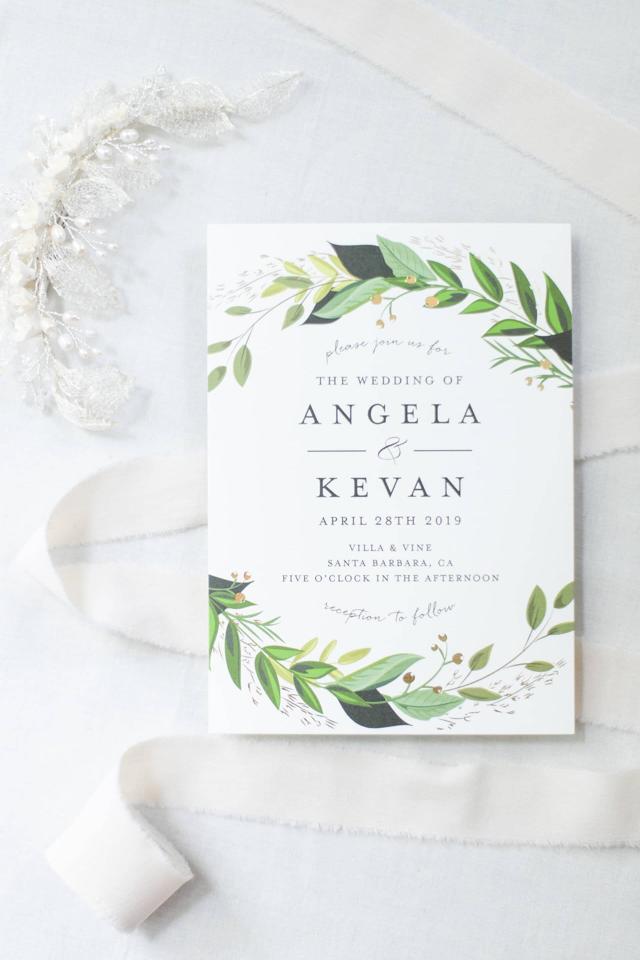 Wedding Invitation at Angela & Kevin's Wedding