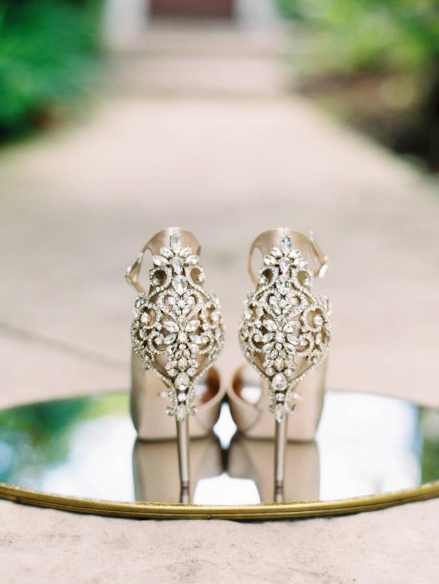 Brides Shoes at Carly & Ben's Wedding
