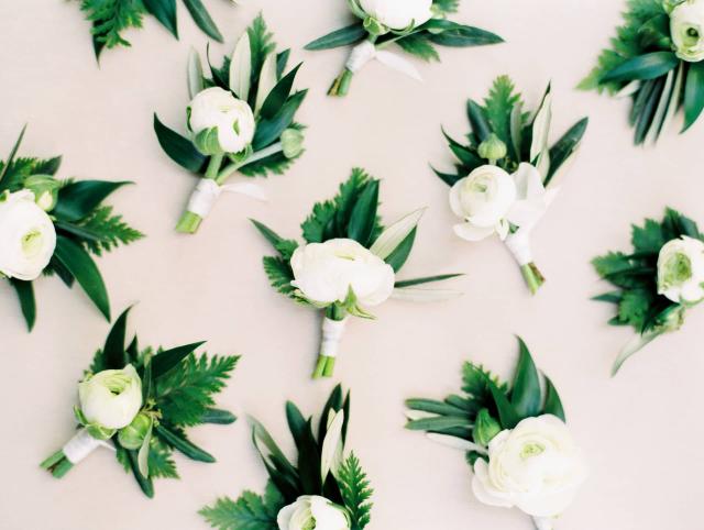 Lapel Flowers at Carly & Ben's Wedding