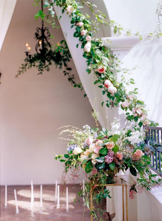 Flowers & Candles at Rhiannon & Joshua's Wedding