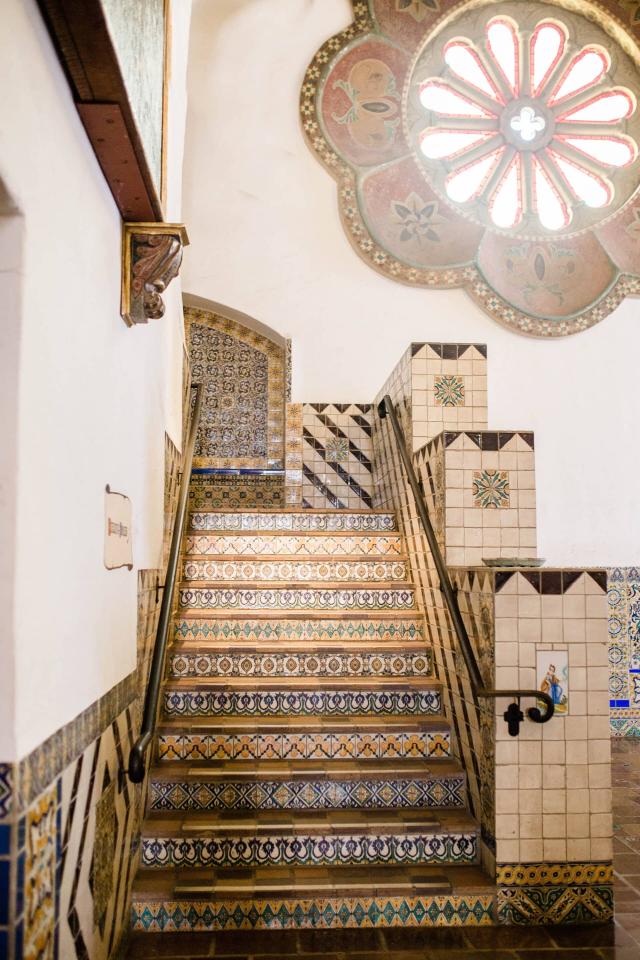 View of Stairs at Evelyn & Gus' Wedding
