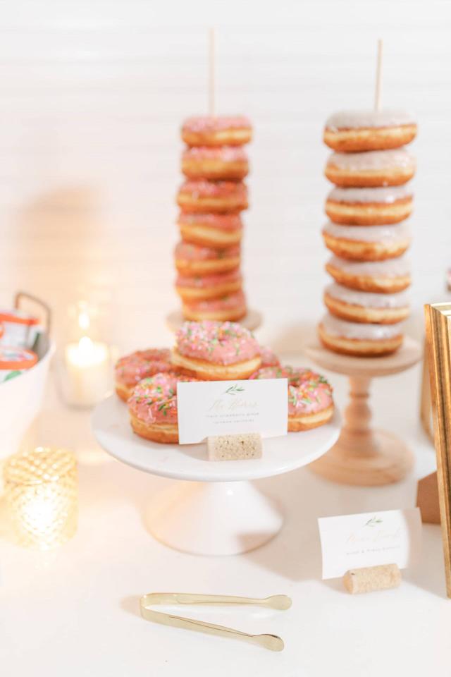 Donuts at Angela & Kevin's Wedding