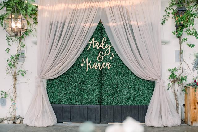 Backdrop for Karen & Andy’s Wedding