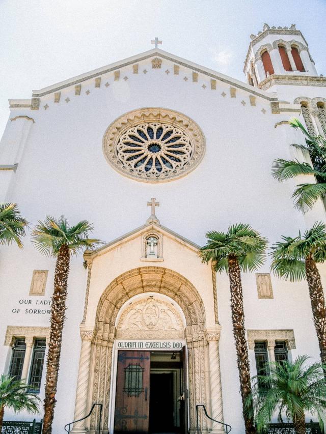 Church Entrance at Stephanie & Grant's Wedding