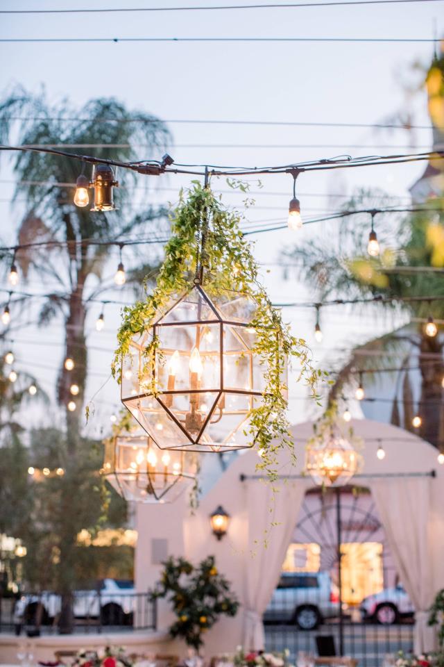 Lamps turned on for Karen & Andy’s Wedding