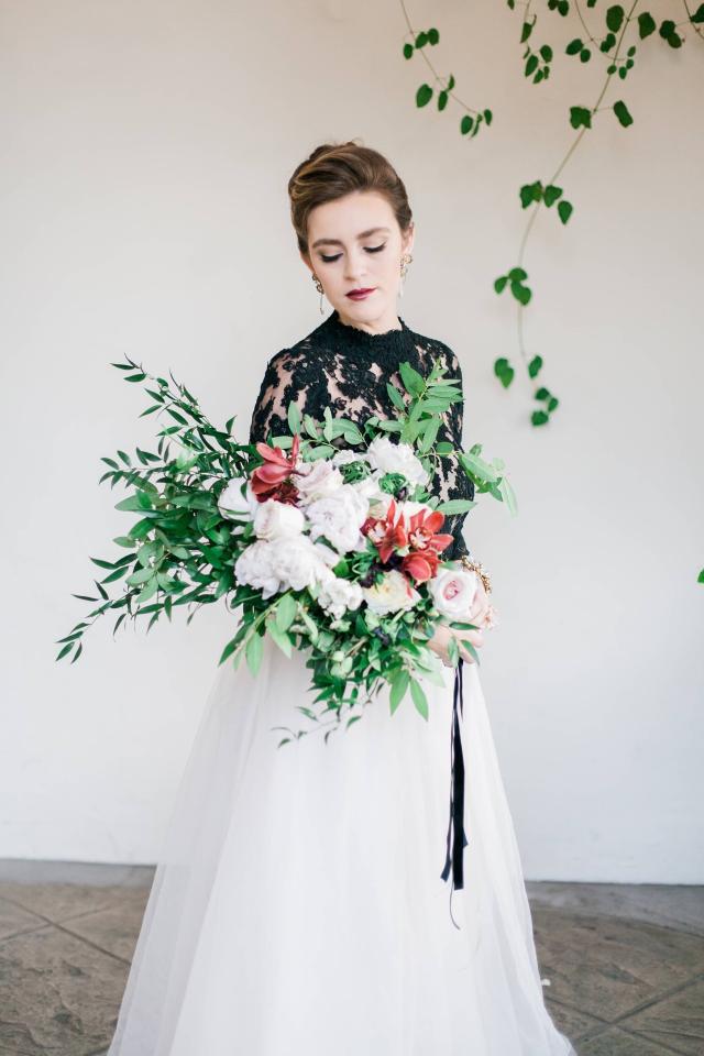 Lady Holding Flowers for Spanish Nights