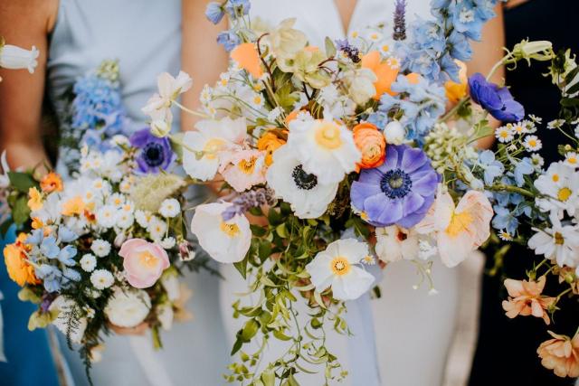 Bridesmaids bouquets for Veronica & Jake’s Wedding