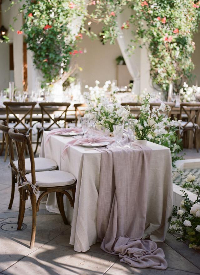 Bride and grooms table for Jammie & Duncan's Wedding