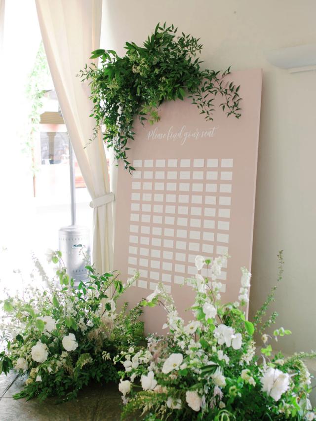 Wedding seating plan board for Jammie & Duncan's Wedding